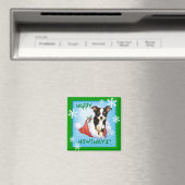 Aimant Joyeux chapeau long de Howliday Chihuahua (In Situ (Lave-vaisselle))