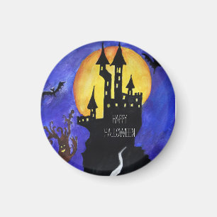 Aimant Joyeux Château d'Halloween Petit, 3,2 Cm Arrondi M