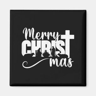 Aimant Joyeux Christ Mas chrétien Noël Jésus-Christm
