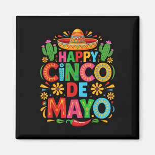 Aimant Joyeux Cinco De Mayo Fiesta Parti Mexicain Hommes 