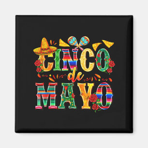 Aimant Joyeux cinco de mayo mexicain chapeau margarita