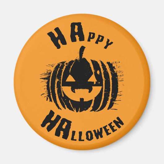 Aimant Joyeux Citrouille du parti Halloween (Devant)