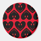 Aimant Joyeux Coeur du visage (Devant)