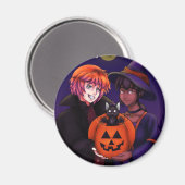 Aimant Joyeux costumes d'Halloween (Recto/Verso)