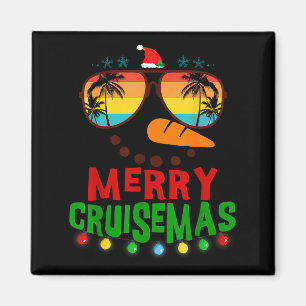 Aimant Joyeux Cruisemas 2025 Noël Santa Bonhomme de neige