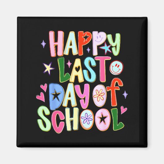 Aimant Joyeux dernier jour d'école drôle fin d'année ense (Devant)