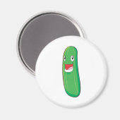 Aimant Joyeux dessin végétal à la courgette (Recto/Verso)