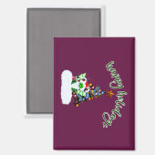 Aimant Joyeux et Noël magique avec un Twist Dragon (Recto/Verso)