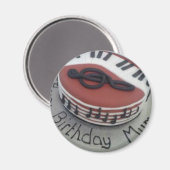 Aimant Joyeux gâteau de maman d'anniversaire (Recto/Verso)