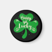 Aimant Joyeux Go Lucky Shamrock St. Patricks Day (Devant)