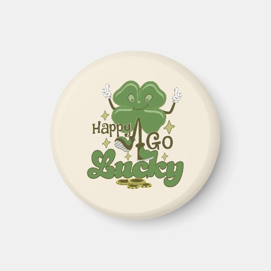 Aimant Joyeux Go Lucky St. Patrick's Day (Devant)