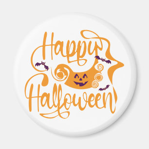 Aimant Joyeux Halloween chauves-souris citrouille Jack o