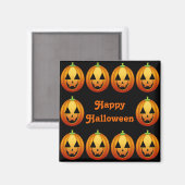 Aimant Joyeux Halloween Citrouilles (Recto/Verso)