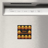 Aimant Joyeux Halloween Citrouilles (In Situ (Lave-vaisselle))