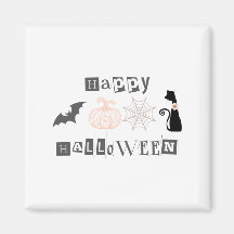 Joyeux Halloween Mignon Citrouille & Chat Automne
