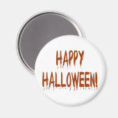 Aimant Joyeux Halloween sanglant (Recto/Verso)