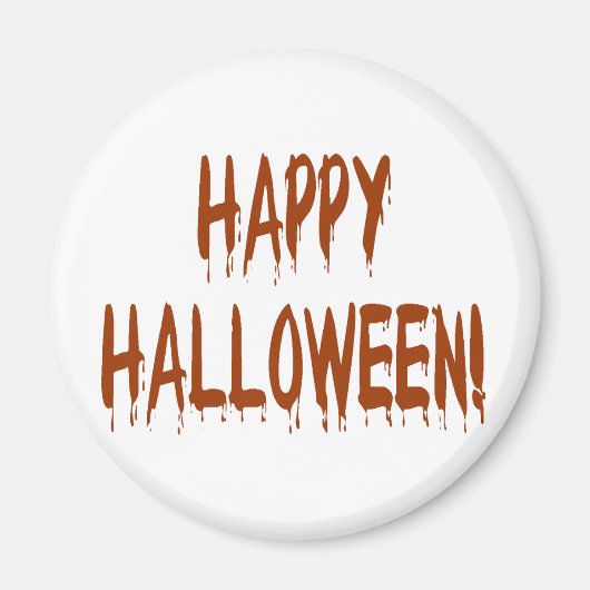 Aimant Joyeux Halloween sanglant (Devant)