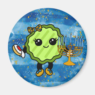 Aimant Joyeux Hanoukka Holiday Pickle