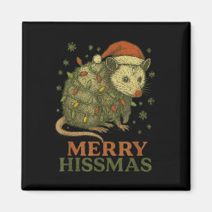 Aimant Joyeux Hissmas Ssum Santa Hat Xmas Hommes légers
