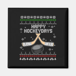 Aimant Joyeux Hockeydays Fausse Noël Pyjama Cool Hockey