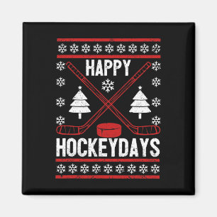 Aimant Joyeux Hockeydays Fun Christmas Ice Hockey Joueur