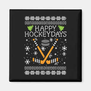 Aimant Joyeux Hockeydays Noël Moche Xmas Hockey Hommes Bo