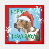 Aimant Joyeux Howlidays Treeing Walker (Devant)