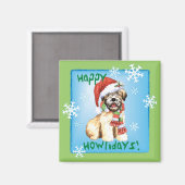 Aimant Joyeux Howlidays Wheaten (Recto/Verso)