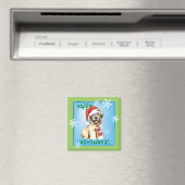 Aimant Joyeux Howlidays Wheaten (In Situ (Lave-vaisselle))