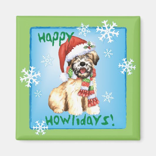 Aimant Joyeux Howlidays Wheaten (Devant)