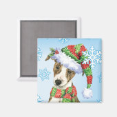 Aimant Joyeux Howlidays Whippet (Recto/Verso)