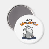 Aimant Joyeux Howloween Funny Chien Pun (Recto/Verso)