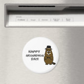 Aimant Joyeux Jour de la Marmotte ! (In Situ (Lave-vaisselle))