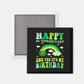 Aimant Joyeux Jour de la Saint Patrick Anniversaire Saint (Recto/Verso)