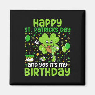 Aimant Joyeux Jour de la Saint Patrick Anniversaire Shamr