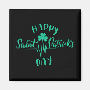 Aimant Joyeux Jour de la Saint Patrick Shamrock d'impulsi