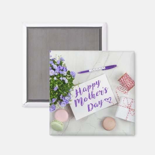 AIMANT JOYEUX JOUR DE MÈRE (Recto/Verso)