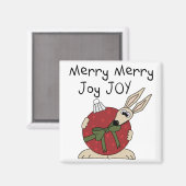 Aimant Joyeux Joyeux Joy Joy Tshirts et cadeaux (Recto/Verso)