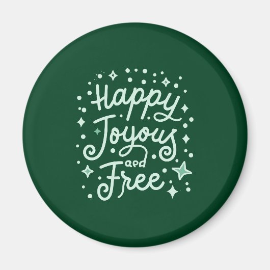Aimant Joyeux, Joyeux, Libre, Joyeux, Noël (Devant)