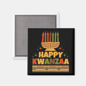 Aimant Joyeux Kwanzaa (Recto/Verso)