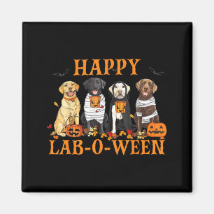 Aimant Joyeux Lab-O-Ween Labrador Saison Halloween Chien