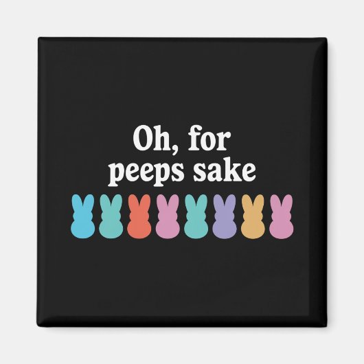 Aimant Joyeux Lapin de Pâques Carnaval chrétien religieux (Devant)