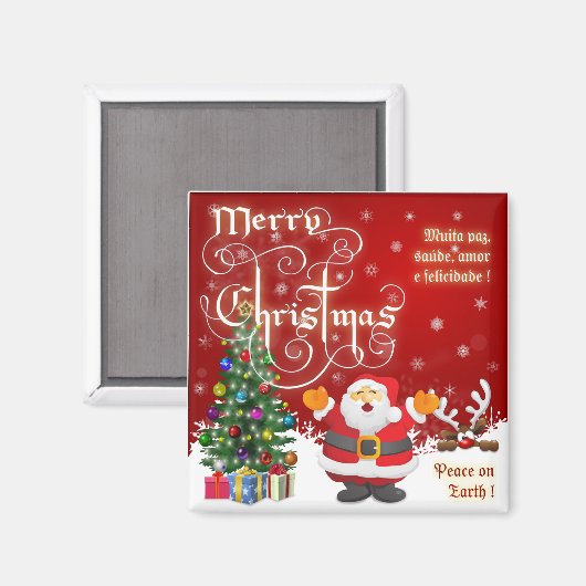 Aimant Joyeux Noël (Recto/Verso)
