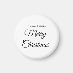 Aimant Joyeux Noël ajoutez nom texte personnalisé cadeau 