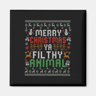 Aimant Joyeux Noël Animal Immonde Ya Xmas Chemise de Pyja