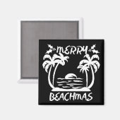 Aimant Joyeux Noël Beachmas En Juillet (Recto/Verso)