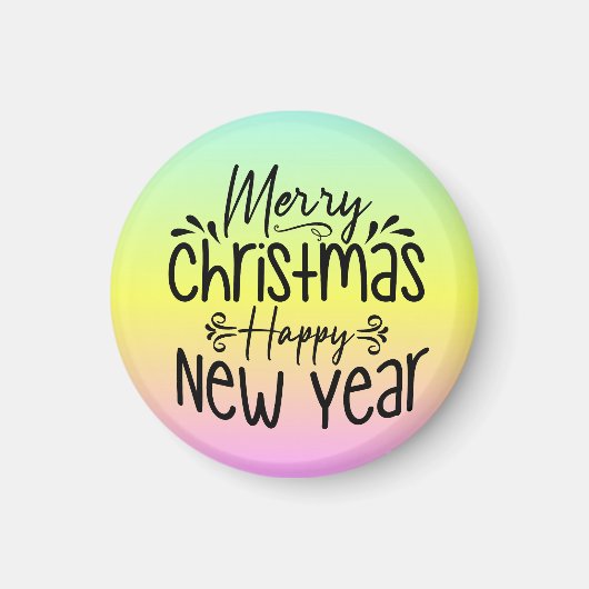 Aimant Joyeux Noël Bonne année T-shirt (Devant)