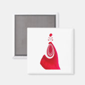 Aimant Joyeux Noël Bonne maison de vacances pour Noël (Recto/Verso)