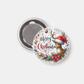 Aimant Joyeux Noël cadeau de Noël (Recto/Verso)