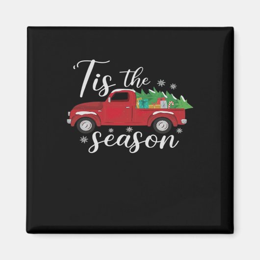 Aimant Joyeux Noël, c'est la saison des fêtes (Devant)